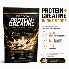 PREOVA Protein + Creatine — Madagascar Bourbon Vanilla — Pre-Order