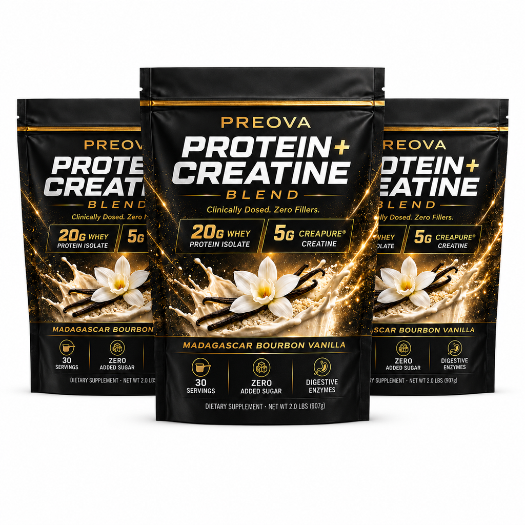 PREOVA Protein + Creatine — Madagascar Bourbon Vanilla — Pre-Order