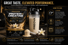 PREOVA Protein + Creatine — Madagascar Bourbon Vanilla — Pre-Order